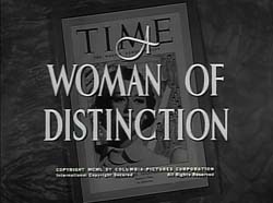 A Woman Of Distinction - 1950