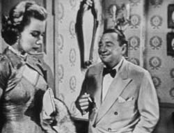 Linda Christian - the first Bond girl - with Peter Lorre