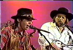 Neil Young and Waylon Jennings 1984