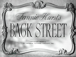 Back Street - 1941